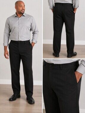 Awearness Kenneth Cole Black Dress Pants 42 EUC